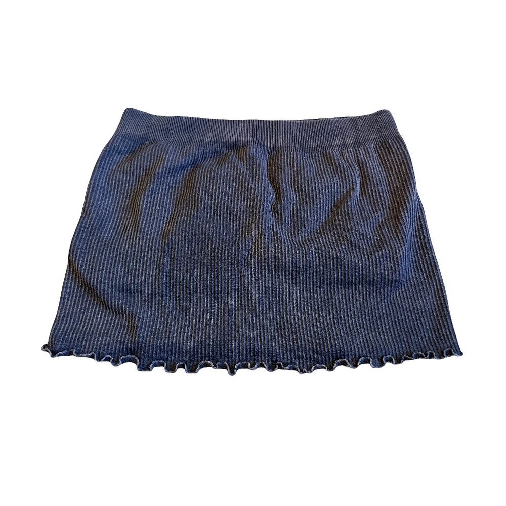 Spiritual Gangster Pull-On Mini Skirt Stretch Ribbed Crop Top Size Medium Womens